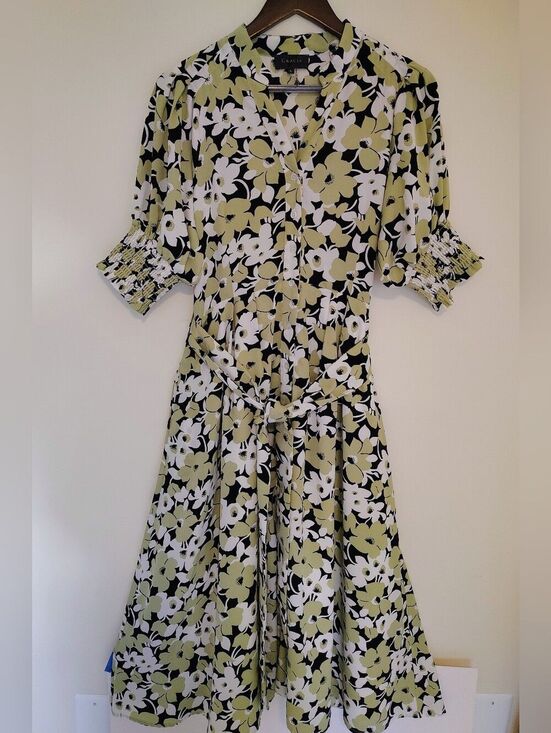 Gracia Dresses & Skirts - NWOT Garcia V-Neck Tie-Waist Midi Dress Cottagecore Prairiecore